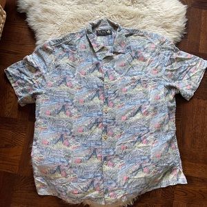 Nat Nast Silk Shirt Limited Edition 2006 Tiki Bar Hawaiian Aloha Camp luau